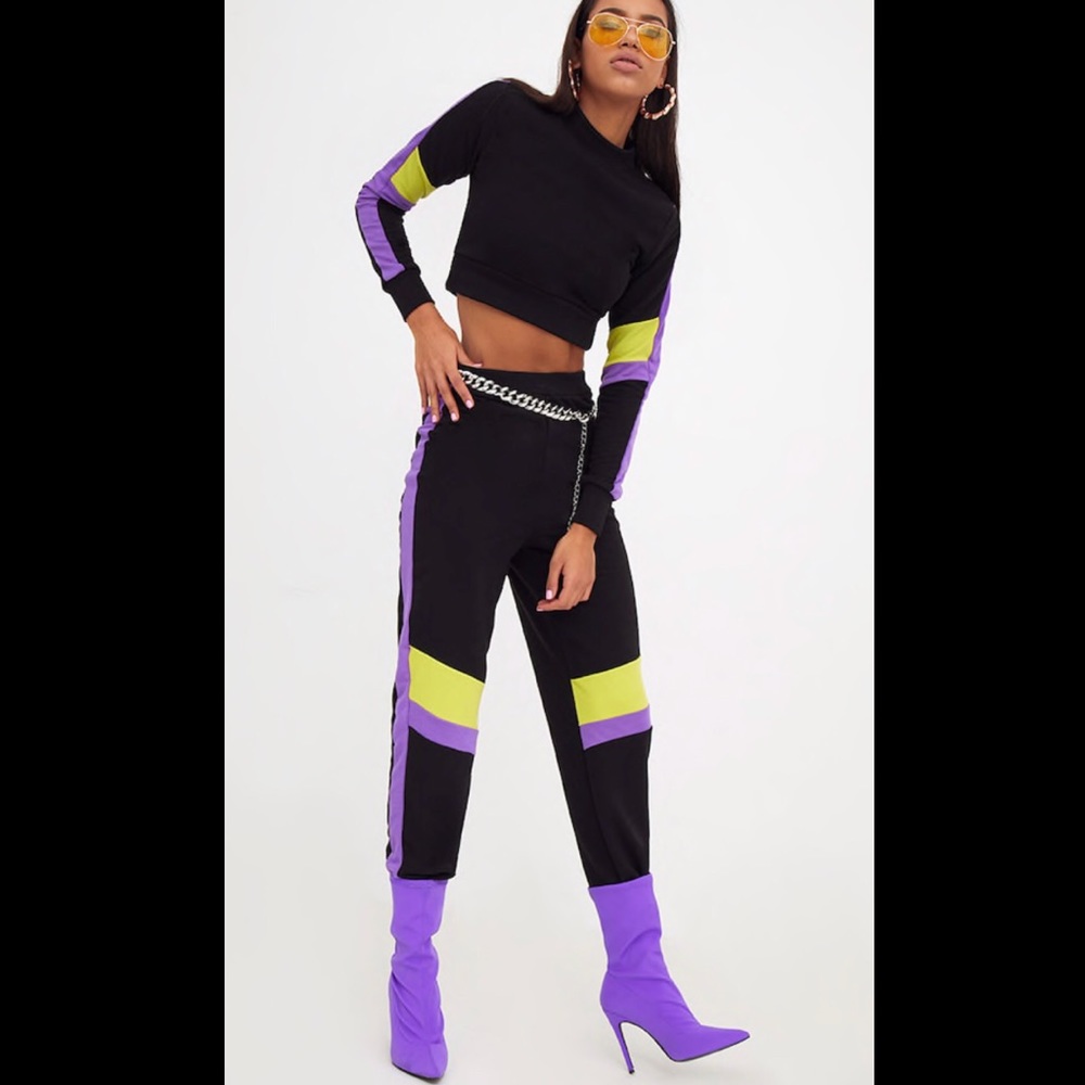 Motor sport two piece track suit.